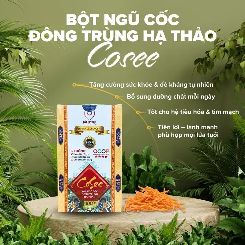 Cosee Bột ngũ cốc đông trùng hạ thảo 2.webp