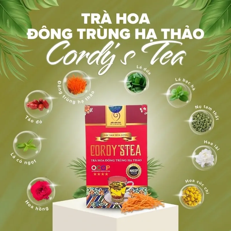 Cordy'sTea Trà hoa đông trùng hạ thảo 3.webp